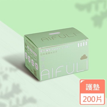 AIFULI艾芙麗 負離子日本高吸水分子護墊155mm 25片x8盒(200片超薄透氣/呵護敏感肌)