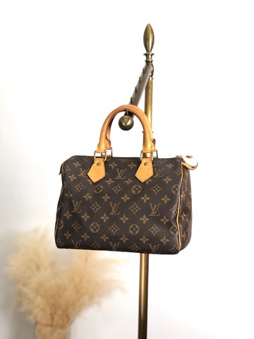 【日本直送 品牌二手包】LOUIS VUITTON Monogram 手提包 Speedy 25 PVC/皮革迷你 Boston M41528 ffjgk5