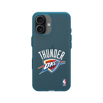 iPhone 17 Clear (相機按鈕) 夜幕藍 - NBA - Logo-奧克拉荷馬市雷霆 Oklahoma City Thunder - Light