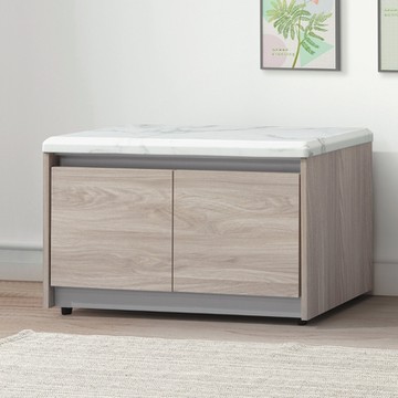 MUNA家居 系統雲杉色2.7尺座鞋櫃(#601)(仿石紋) 80X35X46cm