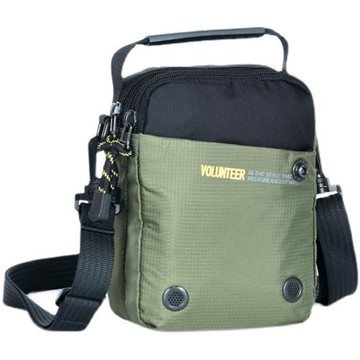 25新款華朗迪爾手機包迷你男士斜挎包小包包單肩潮流女背包腰包布