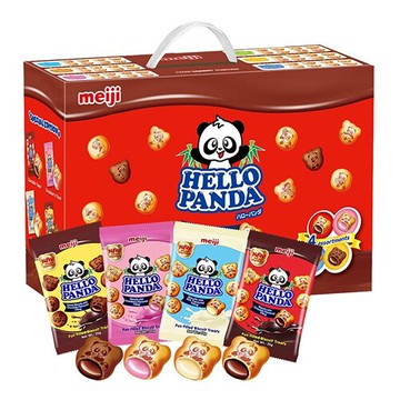 【現貨】明治 貓熊夾心餅乾組 35公克 X 36入