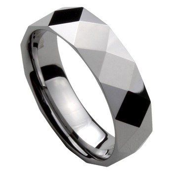 簡約切面鎢金男士食指戒指 閃亮不褪色韓版潮男學生飾品單身指環