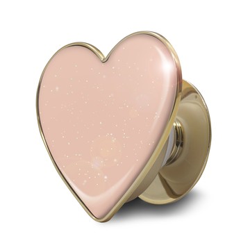 MODOT 金屬愛心手機支架  珠光杏粉色  1個