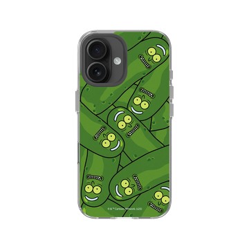 iPhone 16 Clear Case（相機按鈕） 透明 - 瑞克和莫蒂 Rick and Morty - 罐子裡的泡菜瑞克