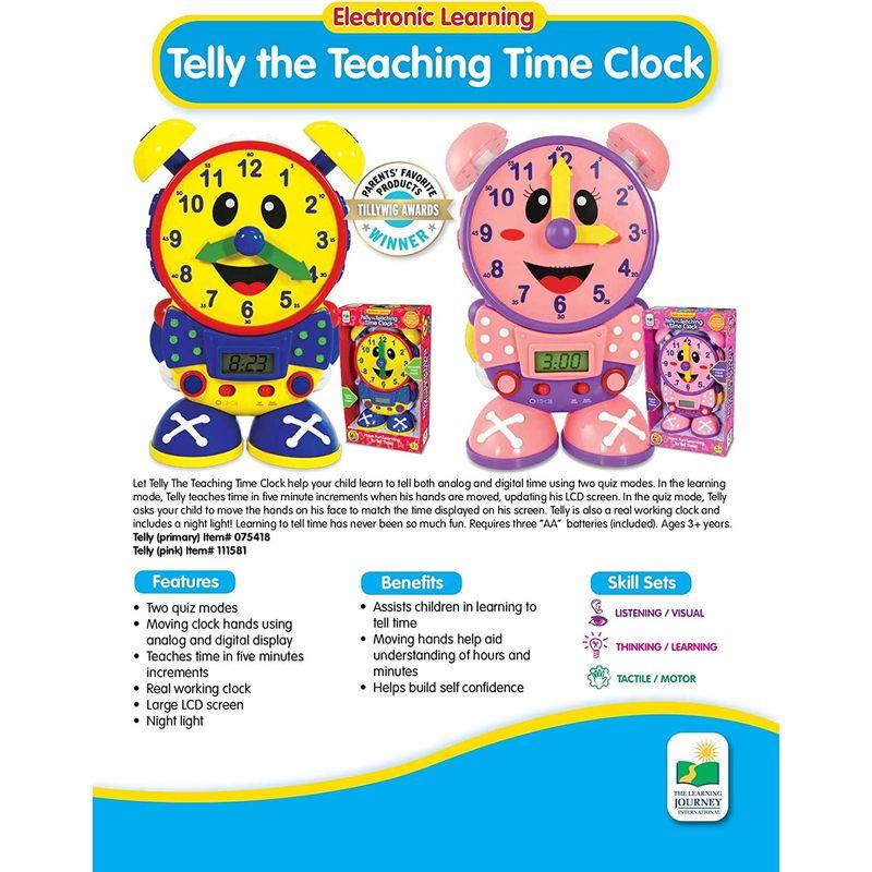 The Learning Journey Telly the Teaching Time Clock、プライマリ色