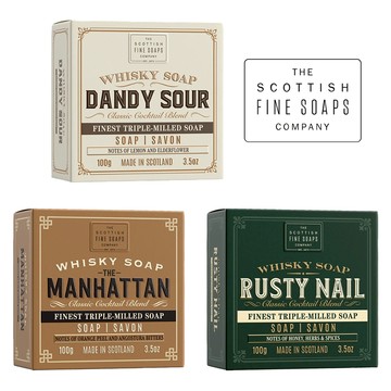 英國 Scottish Fine Soaps 威士忌調酒 沐浴香皂（沐浴皂 香水肥皂 香氛皂威士忌皂 男士男性男生沐浴乳