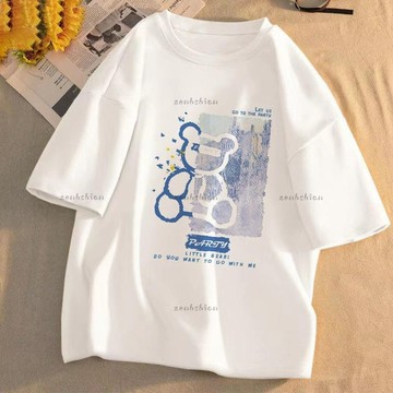 夏季新款女生短袖 短袖t恤女 純棉t恤 白色上衣 寬松 韓版上衣 半袖體恤 韓風 t恤 上衣女 顯瘦上衣
