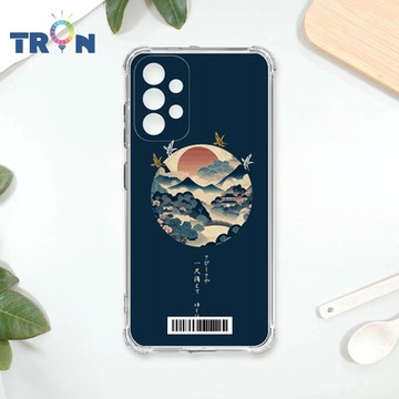 TRON 三星 A53 5G 圓形復古山水畫系列 四角防摔載具殼 軟殼 手機殼