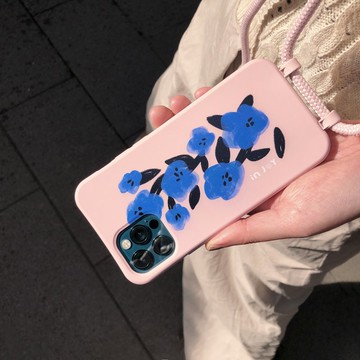 iPhone 11/12/SE3 天空之花 二合一防摔背繩手機殼 盒損