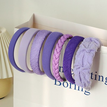 川野長春花藍發箍女2022年新款小清新頭箍氣質簡約寬壓發發卡頭飾