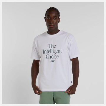 NEW BALANCE 短T NB 白色 LOGO 純棉 短袖 男 MT51915WT