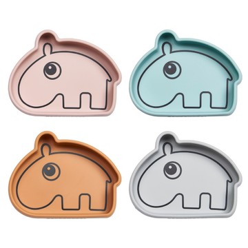 丹麥 DONE BY DEER 造型矽膠餐碗Ozzo|吸盤碗(4色可選)