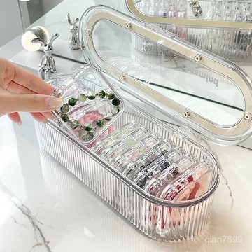 💥臺灣有貨💥免運💥手串收納盒透明亞克力水晶串珠手鐲專用密封盒防氧化便攜首飾盒 HARO