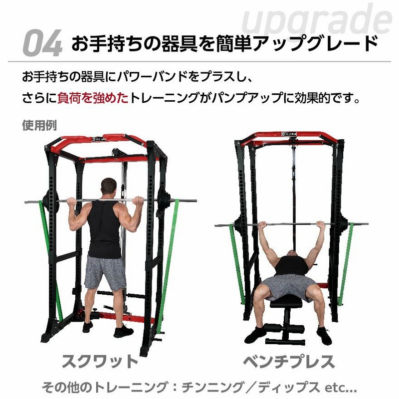 パワーバンド 負荷58-78kg トレーニングチューブ 懸垂チューブ ゴム ...