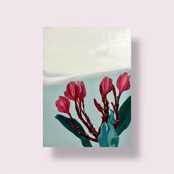 *迷霧系列-不知花語ㄧ*   手繪油畫  非印刷品