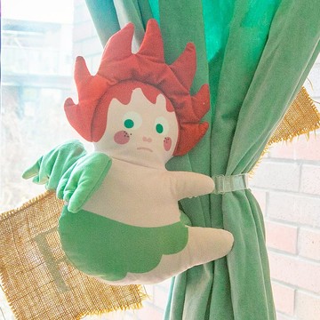 天使丘比特和森林精靈窗簾扣綁帶公仔窗簾扎系帶