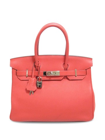 Hermès Pre-Owned - 2014 Birkin Retourne 30 tote bag - women - Calf Leather - One Size - Pink
