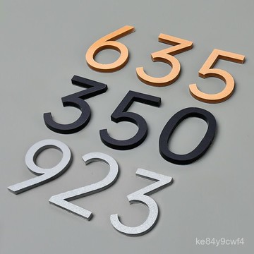 ⚡臺灣出貨⚡立體字定製號碼牌數字亞克力房間編號數字宿捨出租房門牌號貼字墻 I2DZ