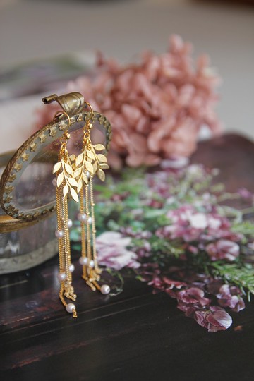 耳環 飾品 花耳環 花辦耳環 流蘇耳環 乾花耳環 少女風 日系作品