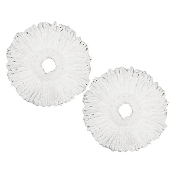 WHOLE HEIGHT 闔樂泰 魔力拖 白色布盤  2個  直徑33cm