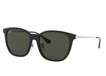 RAY BAN 時尚太陽眼鏡 舒適可調鼻翼 金屬鏡臂設計 RB4333D 6292/71 黑框墨綠鏡片 公司貨