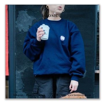 【HAO NICE】日系工裝潮WTAPS 經典W logo 校園風 長袖 長T 大學T