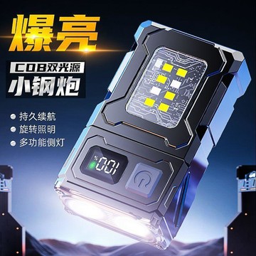 🔥臺灣出🔥led強光手電筒手電超亮充電便攜磁吸戶外夾頭燈多光源多功能