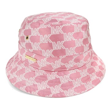 MICHAEL KORS 滿版LOGO潮帽漁夫帽(庭園玫瑰粉)