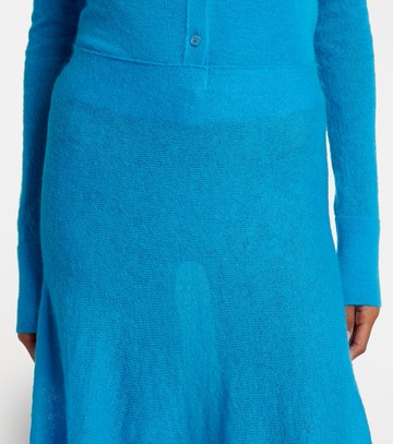 Alaïa Circle mohair and wool-blend midi skirt