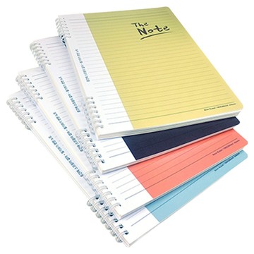 misoro 1920線圈筆記本4件組 72頁  紅色 + 黑色 + 灰色 +黃色  紅色 + 黑色 + 藍色 + 黃色  1組