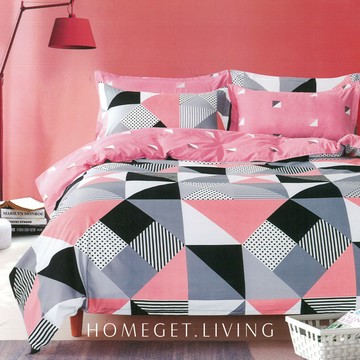 (無被套)新絲柔棉系列-三件式床包枕套組 / 印象