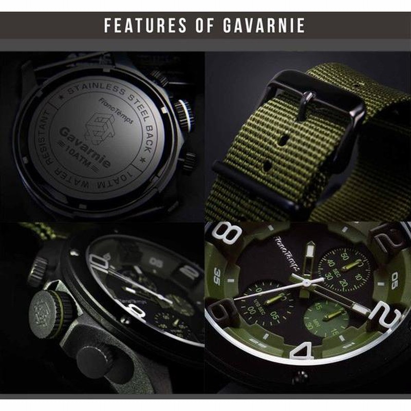 腕時計 メンズ腕時計 ブランド FrancTemps GAVARNIE フラン