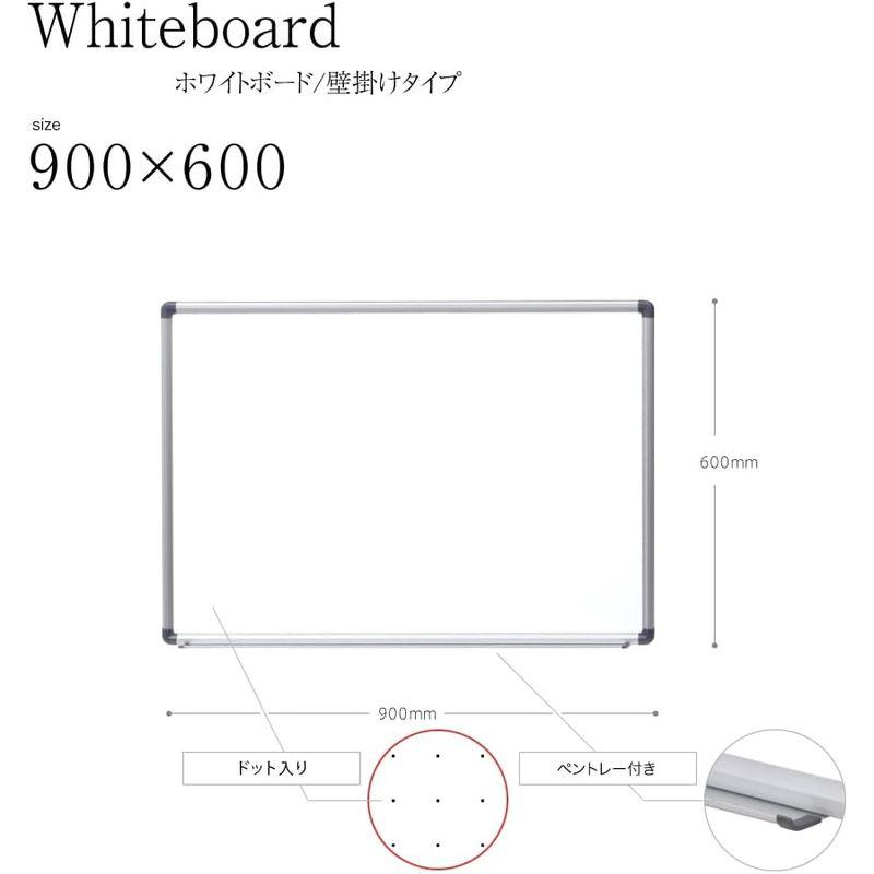マグネットボード コマイ 幅 mm 高い ドット 入り ホワイト ボード 壁掛け 金具 付 マグネット 対応
