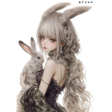 【3 月新品 2】07-095-0119 人物貼紙 模特兒與少女蕾絲