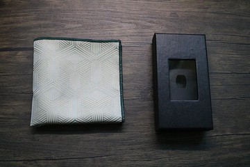 浅绿色暗纹口袋巾方巾/绅士商务百搭系列