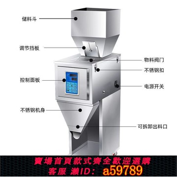 【廠家直銷 可打統編】全自動灌裝機粉末分裝機顆粒大米咖啡粉計量大定量茶葉稱重包裝機