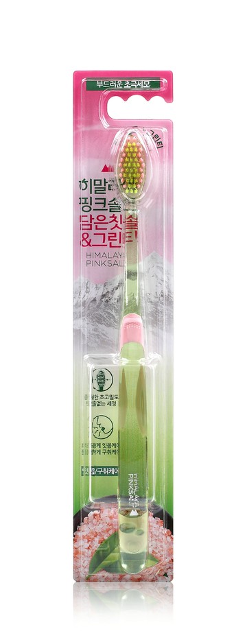 Perio Himalaya Pink Salt Green Tea Toothbrush 1ea
