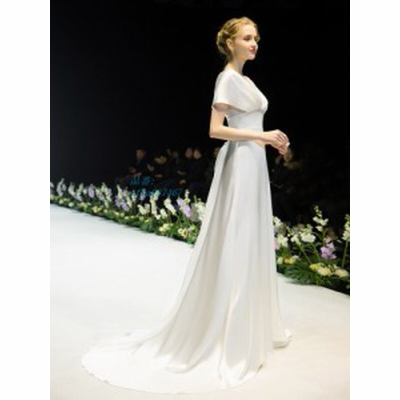 ウェディングドレス 白 二次会 花嫁 カラードレス ギリシャ風 おしゃれ きれいめ ロングドレス ビーチフォト Aライン 大人気 可愛い ワン 通販 Lineポイント最大1 0 Get Lineショッピング