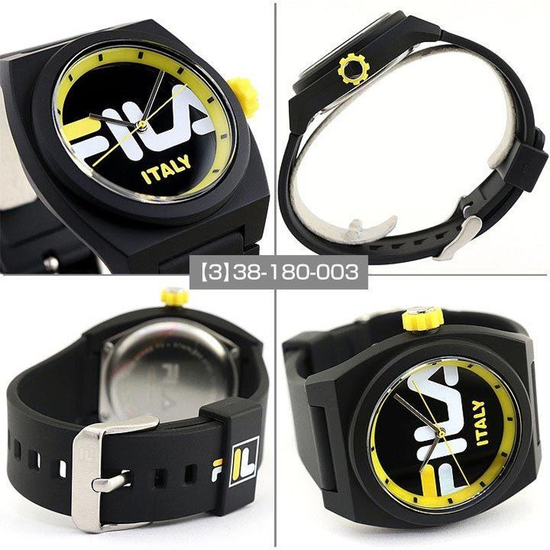 FILA フィラ メンズ レディース 腕時計 ユニセックス 海外モデル 黒 ブラック 白 ホワイト 赤 レッド 青 ネイビー イエロー シリコン  ラバー | LINEショッピング