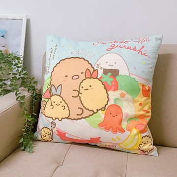 義大利Fancy Belle X 角落生物《炸物拼盤》麂皮靠墊 45*45CM