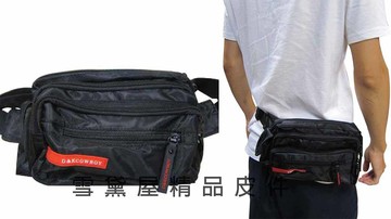 限時 滿3千賺10%點數↘ | ~雪黛屋~D&KBOY 腰包二層主袋口隨身物品專用防水尼龍布材質拉鍊主袋口可肩背斜側背A01