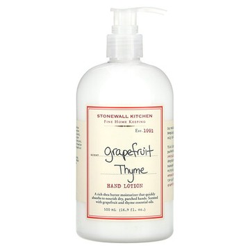 Stonewall Kitchen, 護手霜，葡萄柚麝香草香，16.9 液量盎司（500 毫升）