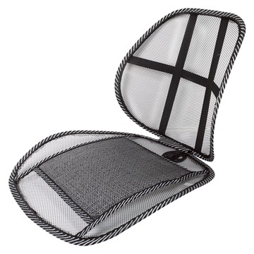 X-Fit 網眼透氣坐墊 靠背型  1個  黑色