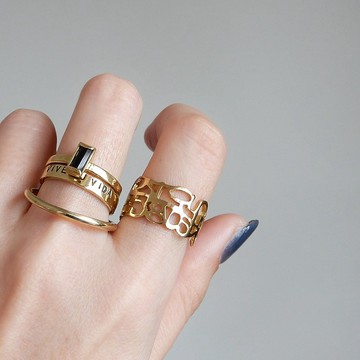 NUMBER RING SL / brass R059