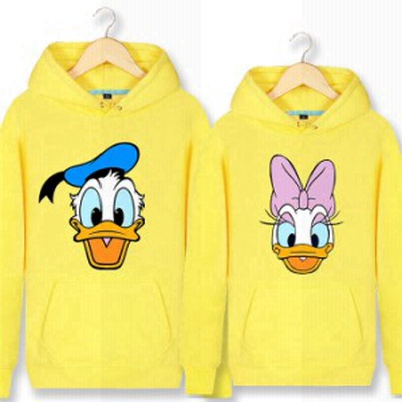 Duck パーカー Disney ペアルック カップル トレーナー スウェット ディズニー ドナルドダック パーカー フード付き 厚手 薄手 男女兼用 通販 Lineポイント最大1 0 Get Lineショッピング