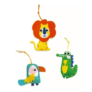 AVEnIR 隨身幸運吊飾 動物 Set  DIY 縫紉穿繩玩具  促進專注力及成就感  AKCH211796  1盒