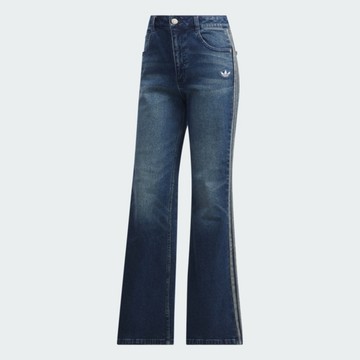 Adidas 愛迪達 Crft Flair Pant KT3174 女 水洗喇叭褲 深藍 牛仔 丹寧 百搭