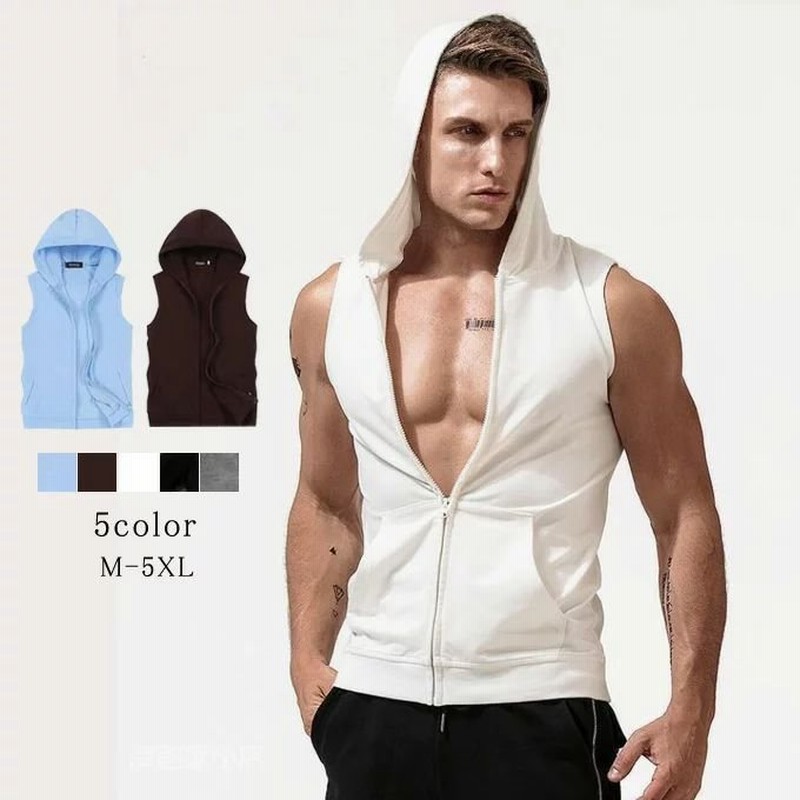 タンクトップ メンズ フード付き ノースリーブ カジュアル ストレッチ スポーツ かっこいい トップス 春夏 春 新作 通販 Lineポイント最大0 5 Get Lineショッピング