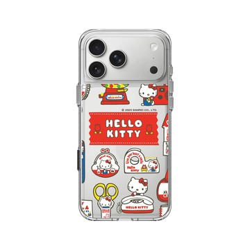 iPhone 17 Pro Max Clear Case（相機按鈕） 透明 - 三麗鷗-Hello Kitty - Sticker-Hello Kitty生活小物